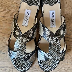 Jimmy Choo Snake Print sandal
